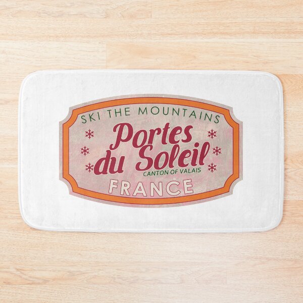 Item preview, Portes du Soleil, France, Canton of Valais, Ski, textured skiing badge designed and sold by Wanderful-roads.