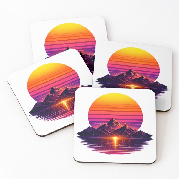 Item preview, Retro Synthwave Sunset Mountain – 80s Vaporwave Retro Vintage Aesthetic designed and sold by ArtWaveStudio8.