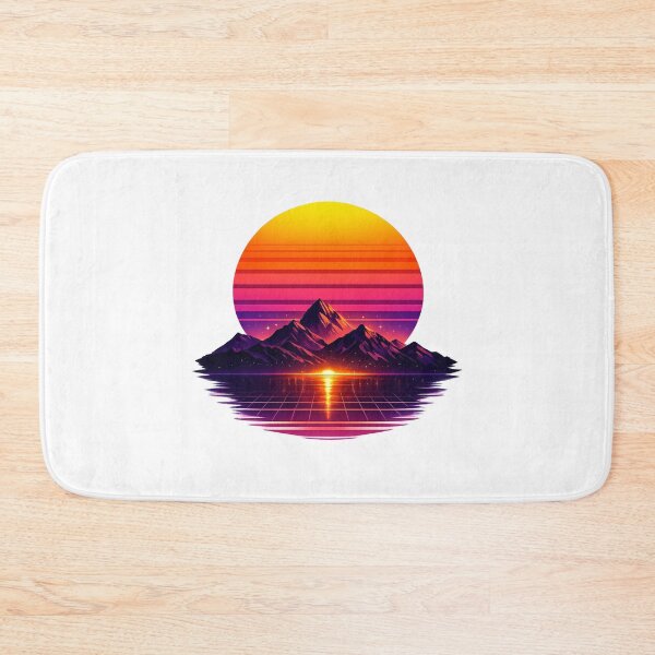 Item preview, Retro Synthwave Sunset Mountain – 80s Vaporwave Retro Vintage Aesthetic designed and sold by ArtWaveStudio8.