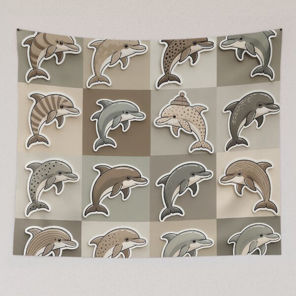 Item preview, Dolphin Goes Whimsy  designed and sold by Vanich-Panich.