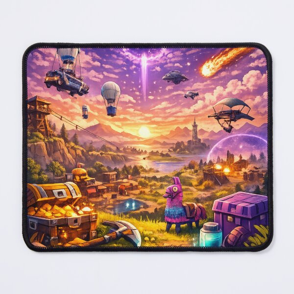 Item preview, Battle Royale Island Airdrop Loot Gaming Fan Art Illustration designed and sold by Ana Gómez.