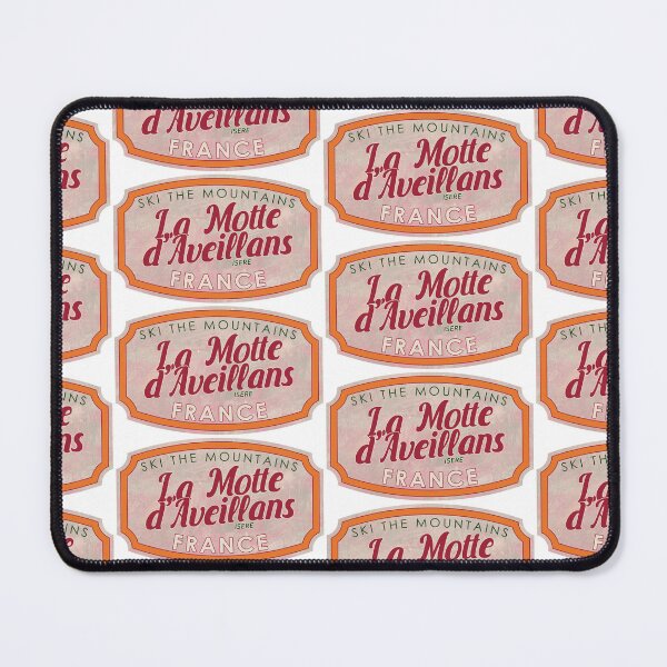 Item preview, La Motte-d'Aveillans, France, Isère, Ski, textured skiing badge designed and sold by Wanderful-roads.