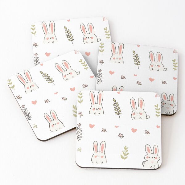 Item preview, Mini bunnies with flowers sticker sheet designed and sold by MendaciousMina.