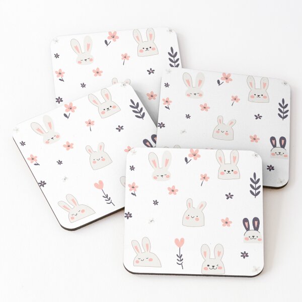 Item preview, Mini bunnies with flowers sticker sheet designed and sold by MendaciousMina.