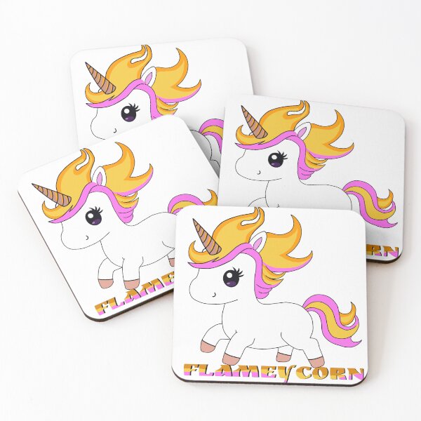 Item preview, Flameycorn - the cute magical fire-mane unicorn designed and sold by Envelope-99.