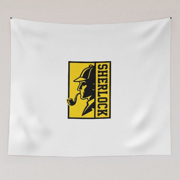 Item preview, Sherlock Yellow Split Frame Detective Silhouette designed and sold by Fenay Designs.