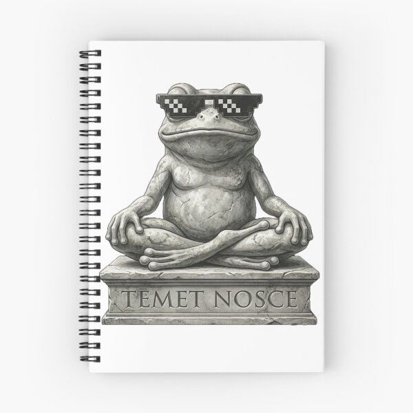 Item preview, Stoic Frog Statue - Temet Nosce Edition designed and sold by FrogAndFlow.