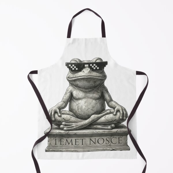 Item preview, Stoic Frog Statue - Temet Nosce Edition designed and sold by FrogAndFlow.