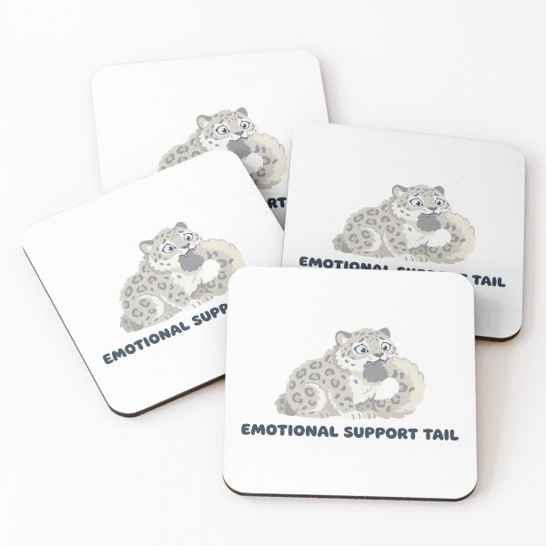 Item preview, Funny Snow Leopard Emotional Support Tail designed and sold by Petzzz.