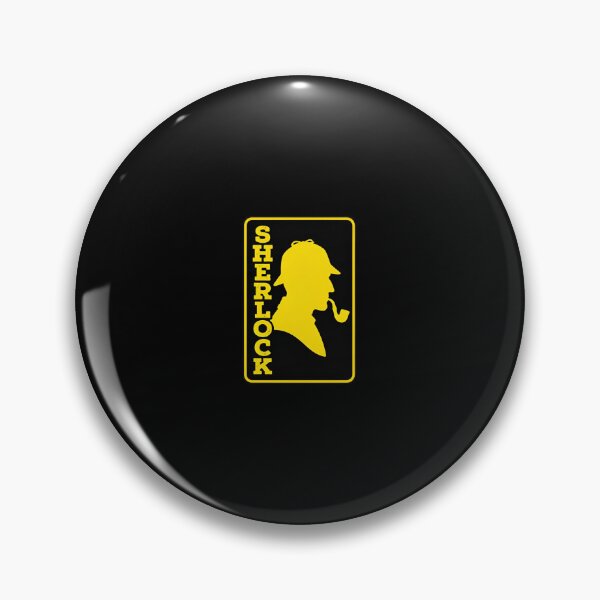 Item preview, Yellow Sherlock Holmes Silhouette and Text Graphic designed and sold by Fenay Designs.
