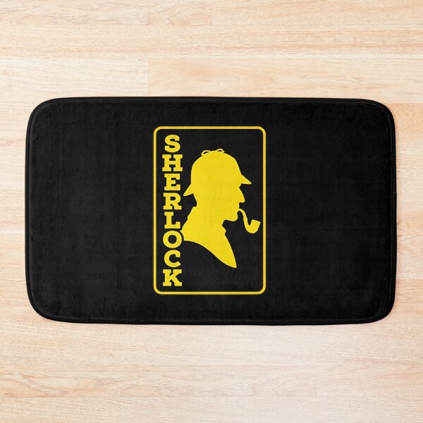 Item preview, Yellow Sherlock Holmes Silhouette and Text Graphic designed and sold by Fenay Designs.