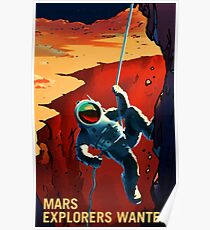 Mars - Explorers Wanted Poster