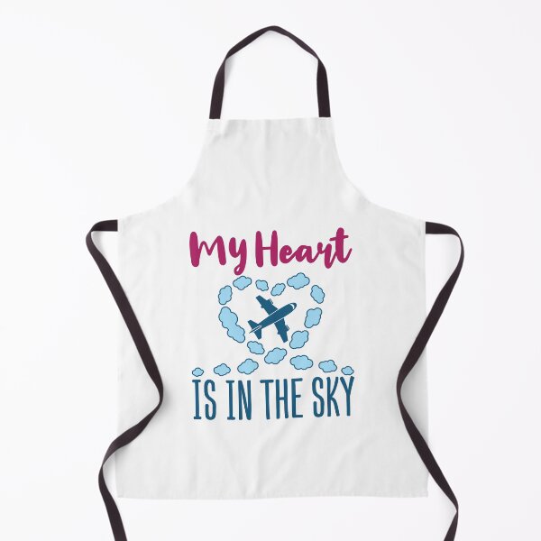 Item preview, My Heart Is In the Sky Airplane Pilot Wife Girlfriend designed and sold by jaygo.