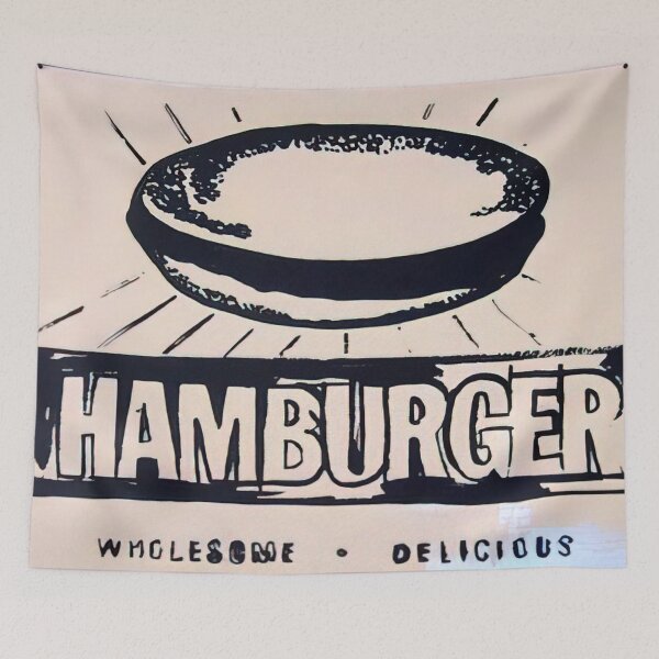Item preview, Hamburger (beige) - Pop Art by Andy Warhol designed and sold by Jessipexl.