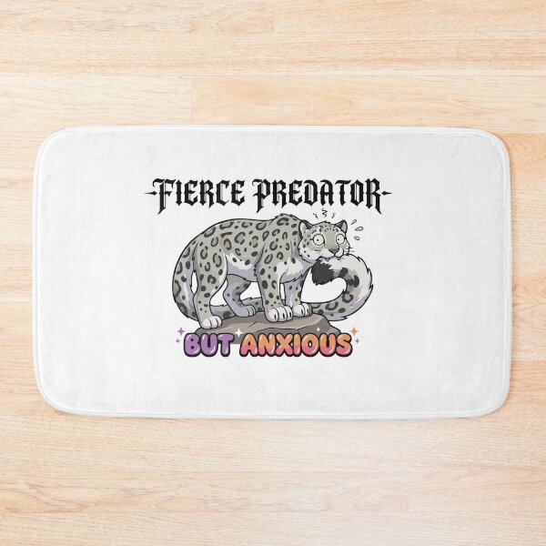 Item preview, Fierce Predator but Anxious Snow Leopard designed and sold by Petzzz.