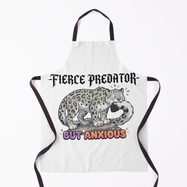 Item preview, Fierce Predator but Anxious Snow Leopard designed and sold by Petzzz.