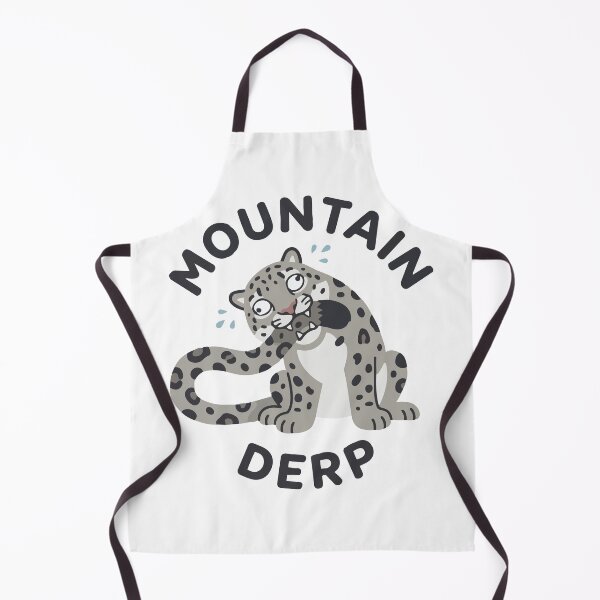 Item preview, Funny Clumsy Snow Leopard Derp Mountain designed and sold by Petzzz.