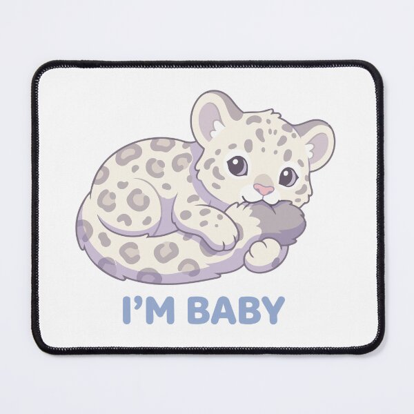 Item preview, I Am Baby Anxious Snow Leopard Tail designed and sold by Petzzz.