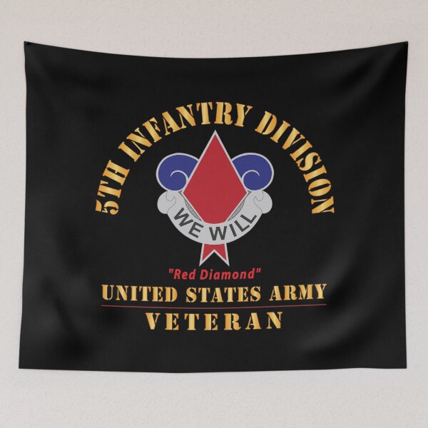 Item preview, Army - DUI - 5th Infantry Division - Red Diamond - US Army Veteran X 300 designed and sold by Military Insignia Products.