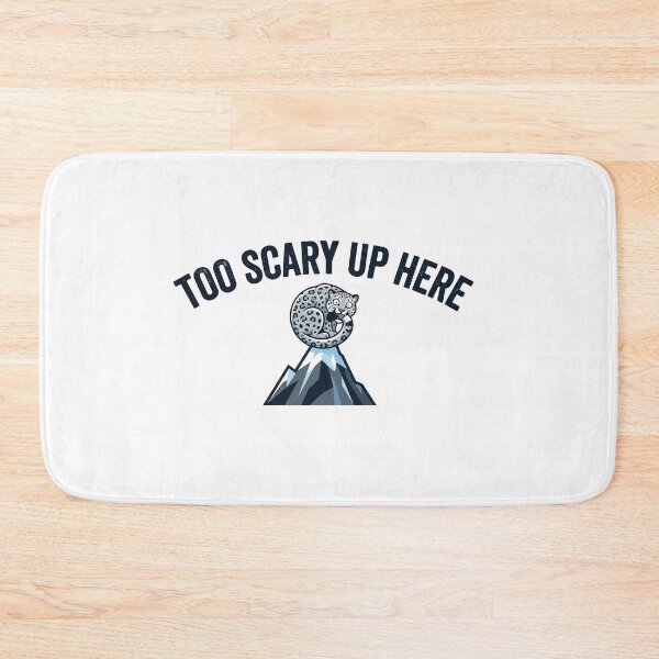 Item preview, Too Scary Up Here Anxious Snow Leopard designed and sold by Petzzz.
