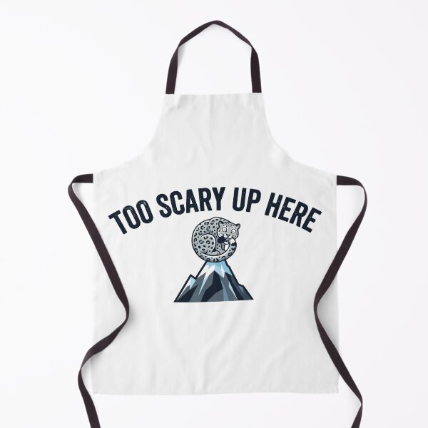 Item preview, Too Scary Up Here Anxious Snow Leopard designed and sold by Petzzz.