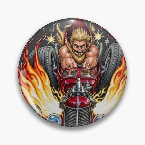 Item preview, Hot Rod Devil Rat Rod Monster Racing Art designed and sold by KabronX.