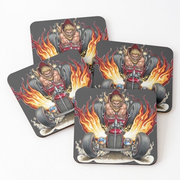 Item preview, Hot Rod Devil Rat Rod Monster Racing Art designed and sold by KabronX.