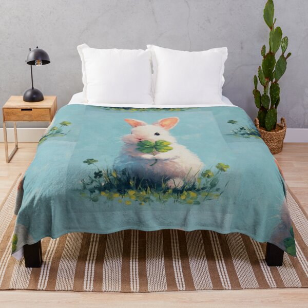 Item preview, Bunny holding a four leaf clover designed and sold by MendaciousMina.