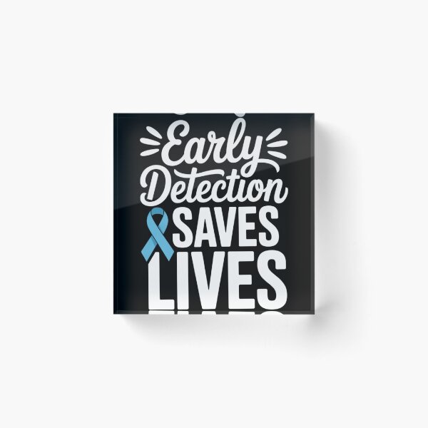 Item preview,  Early Detection Saves Lives Colon Cancer Awareness Blue Ribbon Shirt designed and sold by DarylWelsh2024.