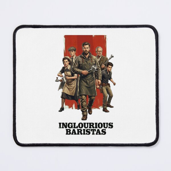 Item preview, Barista. Inglorious Basterds Funny Film Poster Parody designed and sold by Shoot-The-Moon.