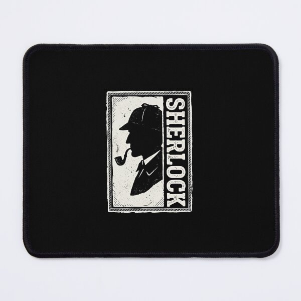 Item preview, Vintage Sherlock Holmes Distressed Framed Silhouette designed and sold by Fenay Designs.