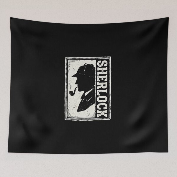 Item preview, Vintage Sherlock Holmes Distressed Framed Silhouette designed and sold by Fenay Designs.