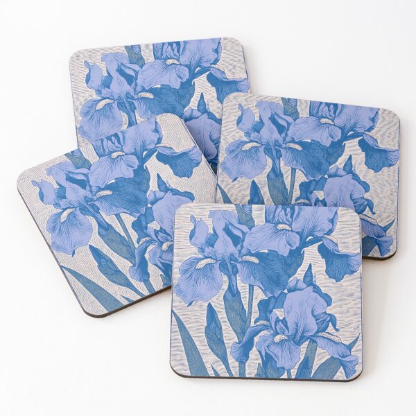 Item preview, Linocut Iris card designed and sold by MendaciousMina.