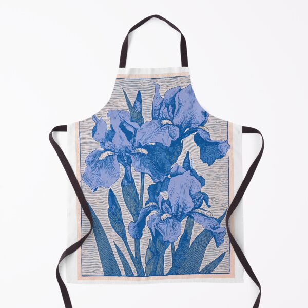 Item preview, Linocut Iris card designed and sold by MendaciousMina.