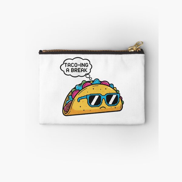 Item preview, Taco-ing a Break Pixel Art Cool Taco with Sunglasses designed and sold by LessSugar.