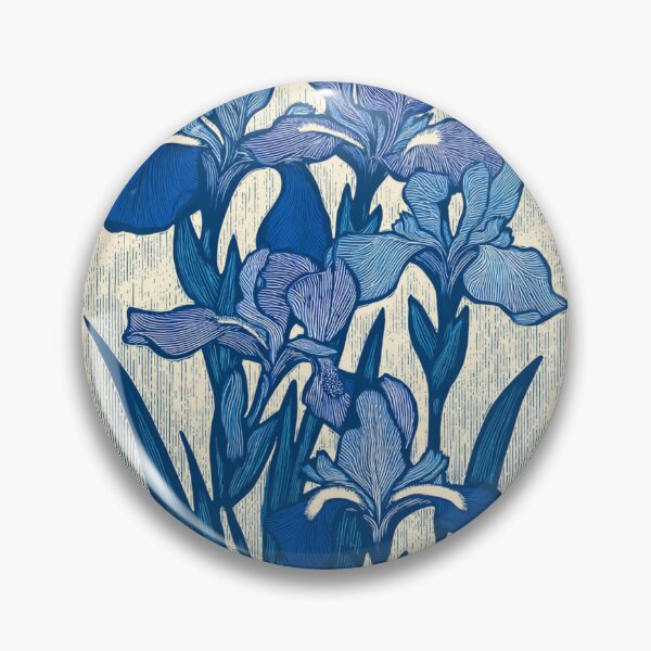Item preview, Linocut Iris card designed and sold by MendaciousMina.