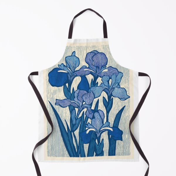 Item preview, Linocut Iris card designed and sold by MendaciousMina.