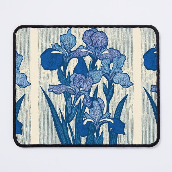 Item preview, Linocut Iris card designed and sold by MendaciousMina.