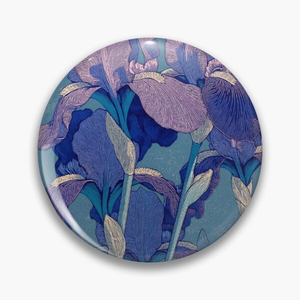 Item preview, Linocut Iris card designed and sold by MendaciousMina.