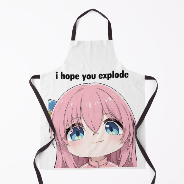 Item preview, Cute Chibi Pink Anime Girl Meme – “I Hope You Explode” Funny Reaction designed and sold by Dyan4.