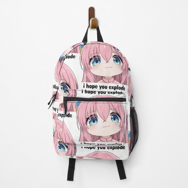 Item preview, Cute Chibi Pink Anime Girl Meme – “I Hope You Explode” Funny Reaction designed and sold by Dyan4.