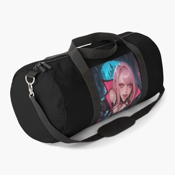 Item preview, Anime waifu vampire cyber goth with fangs and pink hair designed and sold by Planet Utoppia.