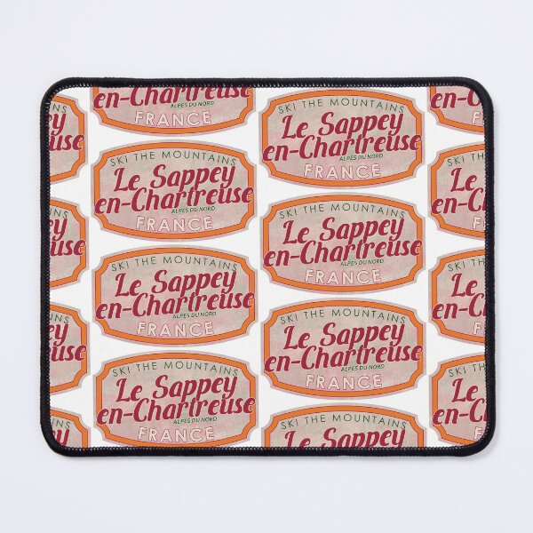 Item preview, Le Sappey-en-Chartreuse, France, Alpes du Nord, Ski, textured skiing badge designed and sold by Wanderful-roads.