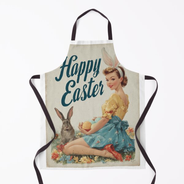 Item preview, Retro vintage Happy Easter card designed and sold by MendaciousMina.