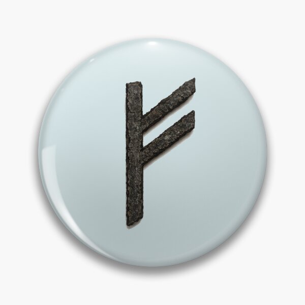 Item preview, Fehu, symbol of wealth, Norse mythology, Elder Futhark designed and sold by WirelessChimp.