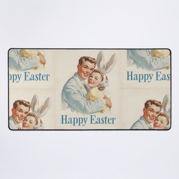 Item preview, Retro vintage Happy Easter card designed and sold by MendaciousMina.