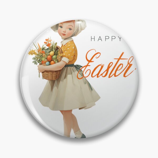 Item preview, Retro vintage Happy Easter card designed and sold by MendaciousMina.