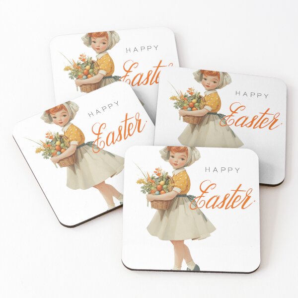 Item preview, Retro vintage Happy Easter card designed and sold by MendaciousMina.