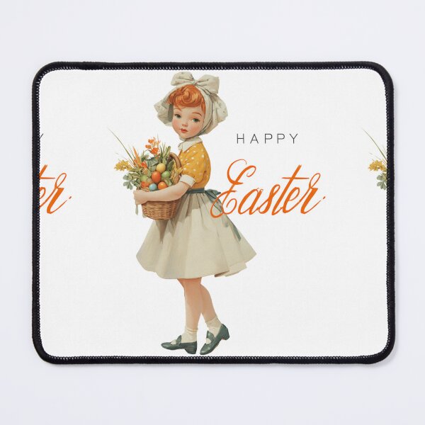 Item preview, Retro vintage Happy Easter card designed and sold by MendaciousMina.