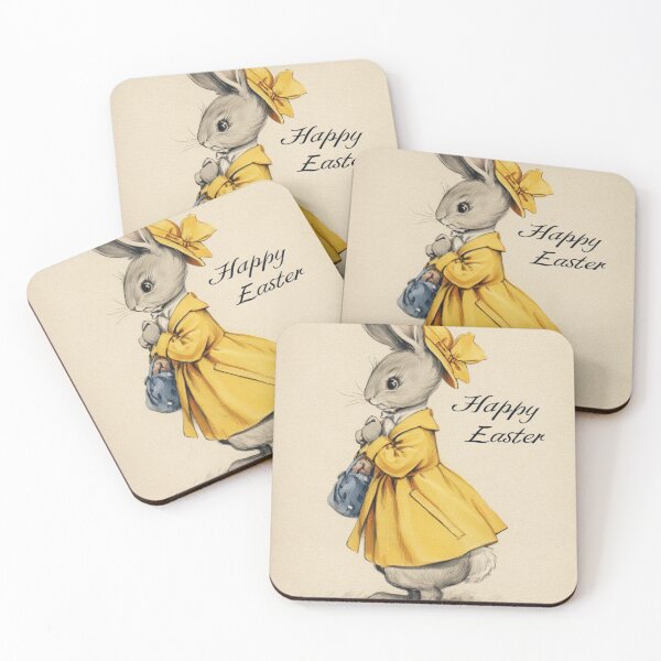 Item preview, Retro vintage Happy Easter card designed and sold by MendaciousMina.